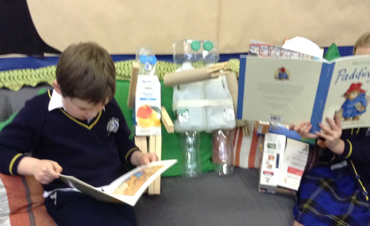 Image of Reading to our robots on World Book Day